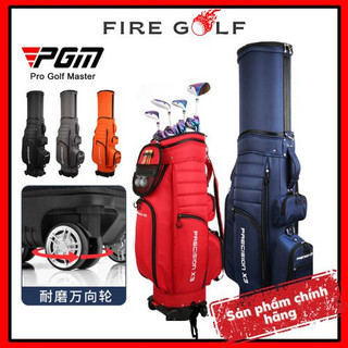 Túi đựng gậy golf pgm precision x3 chính hãng qb062 nắp cứng 4 bánh đa năng có phanh chống trượt