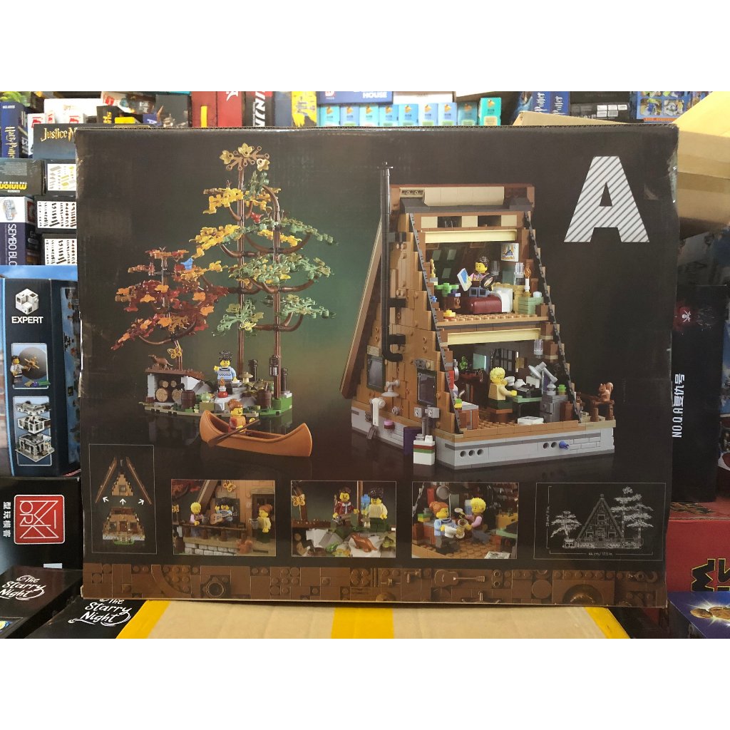 Xếp Hình Ideas 21338 Căn Nhà Gỗ Trong Khu Dã Ngoại Cabin A 67001 2162 Mảnh