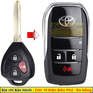 Vỏ Chìa khoá xe Toyota Innova, Fortuner, Vios, Yaris, Hilux, Camry Độ gập V702