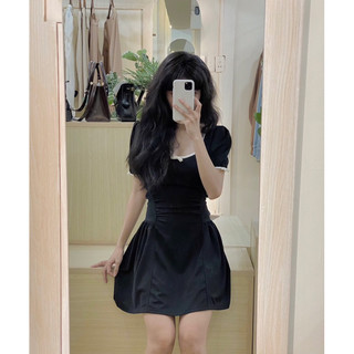 Đầm nữ hở lưng tôn dáng cổ tròn - D229
