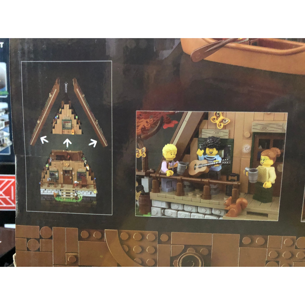 Xếp Hình Ideas 21338 Căn Nhà Gỗ Trong Khu Dã Ngoại Cabin A 67001 2162 Mảnh