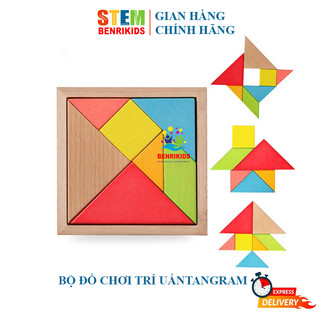 Đồ chơi trí uẩn tangram ghép hình đồ chơi giáo dục trí tuệ phát triển tư duy
