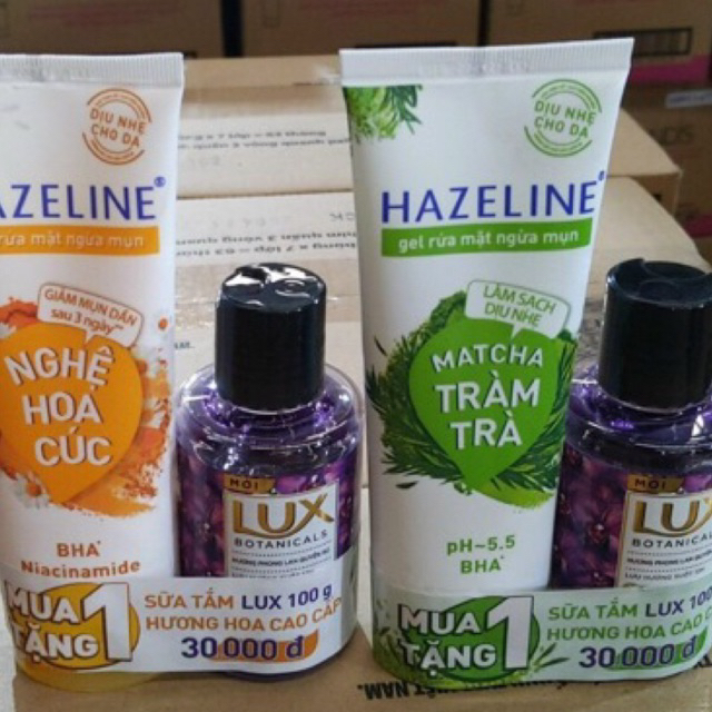 HAZELINE sữa rửa mặt 100gr tặng