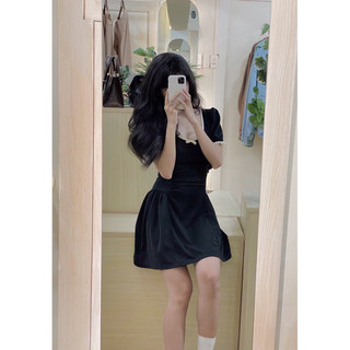 Đầm nữ hở lưng tôn dáng cổ tròn - D229