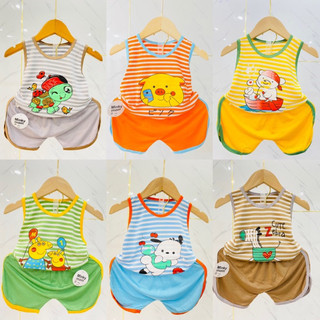 Bộ đồ thun lạnh 3 lỗ cho bé trai bé gái B133
