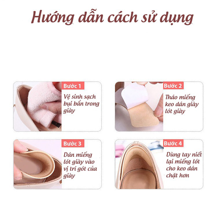 Cặp Lót Gót Giày HASA LGCGC12 Bảo Vệ Gót Sau Và Chống Trầy Chân Chính Hãng