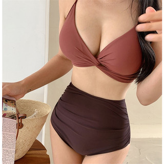 Bikini xoắn phối màu dễ thương