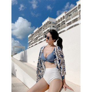 Bikini xoắn phối màu dễ thương