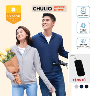 Áo Chống Nắng Nam Nữ Chulio vải dày có lỗ thông hơi chống tia UV, găng tay chống nắng