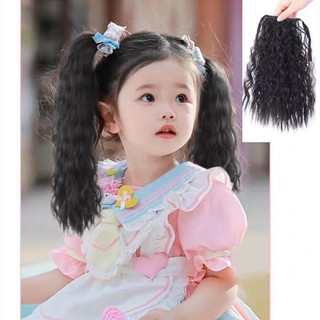 Tóc Cột Nơ Xoăn Xù Mì Dài 40cm Dành Cho Bé Gái (Giá 1 Bên) MyBaby