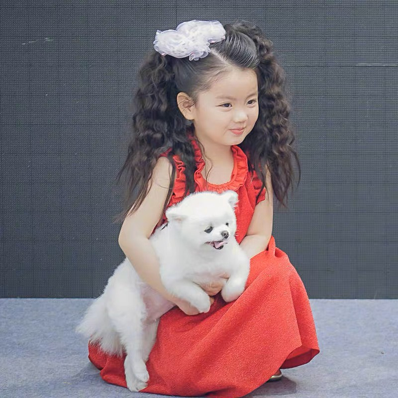 Tóc Cột Nơ Xoăn Xù Mì Dành Cho Bé Gái MyBaby