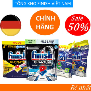 Viên rửa bát finish quantum, finish quantum ultimate túi 100, 60 viên