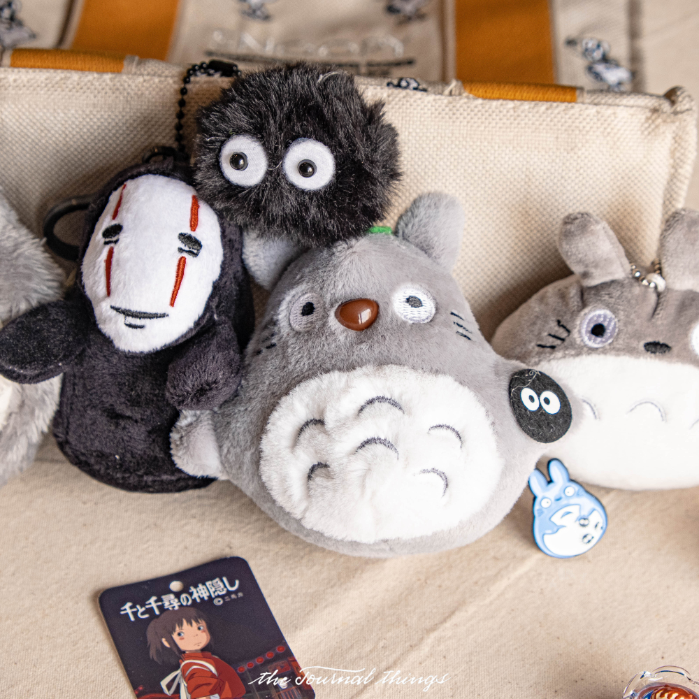 Móc Khóa Bông Đôi Ghibli, Gấu, Tặng Người Yêu, Bạn Bè, Người Thân