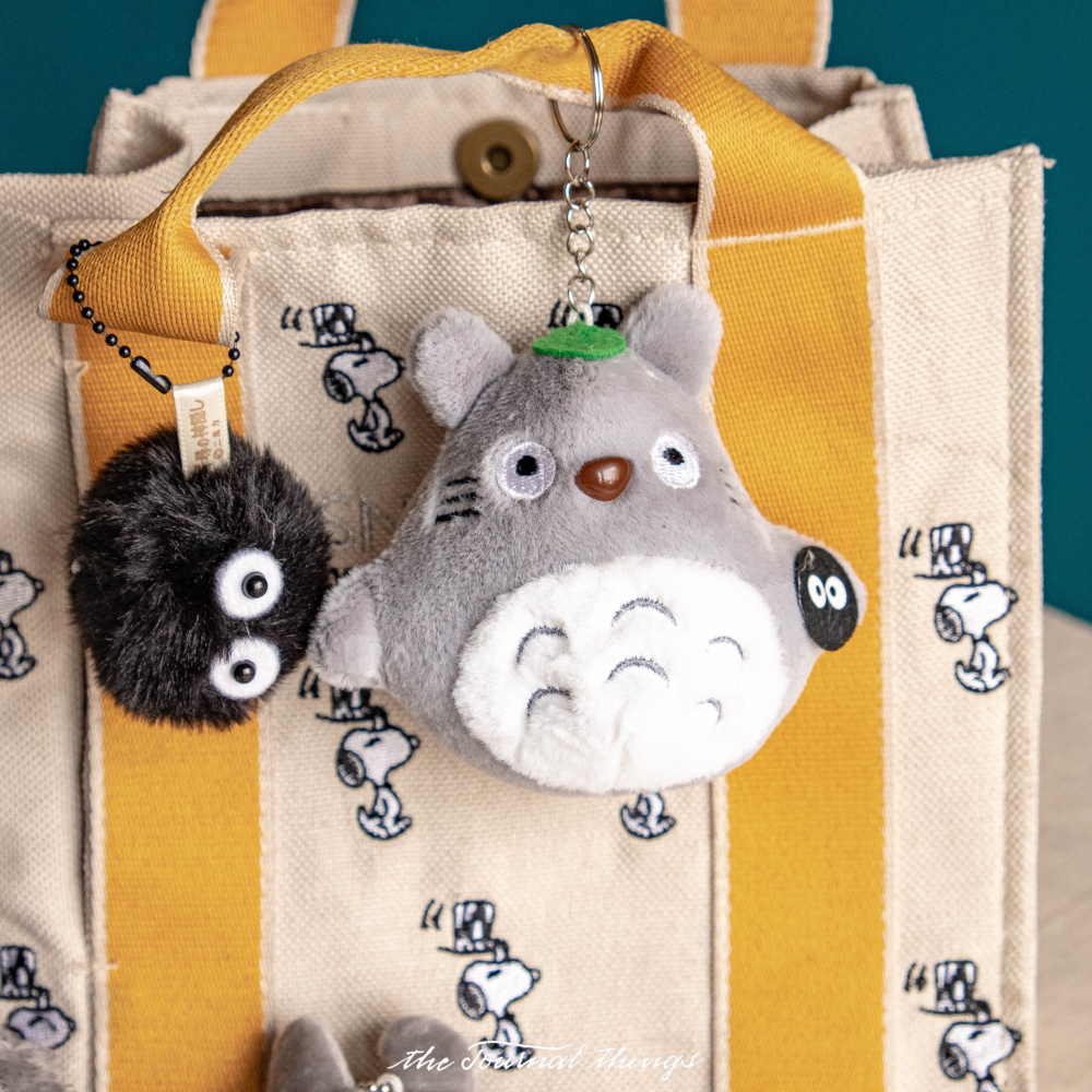 Móc Khóa Bông Đôi Ghibli, Gấu, Tặng Người Yêu, Bạn Bè, Người Thân