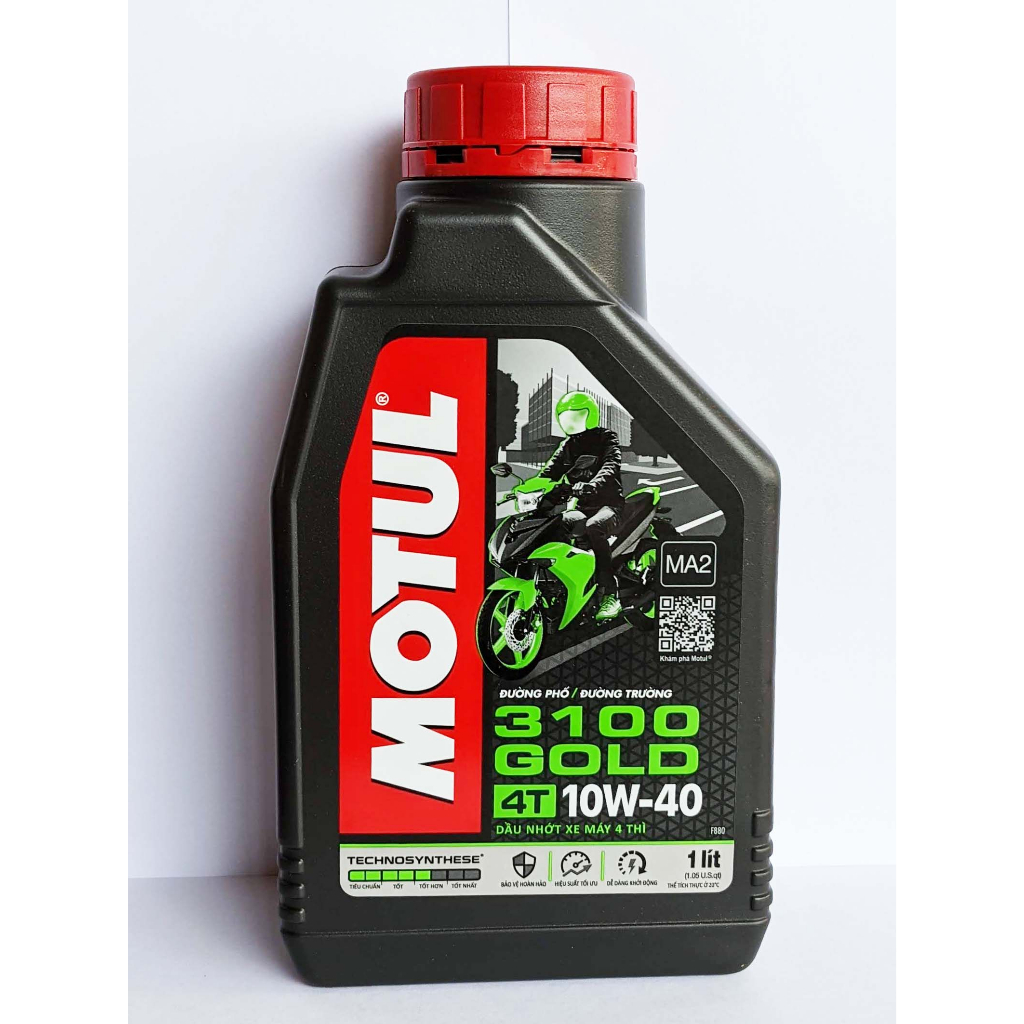 Nhớt Motul 3100 Gold 4T 10W40 1L, Nhớt Motul 3100 Gold 4T 10W40 0,8L
