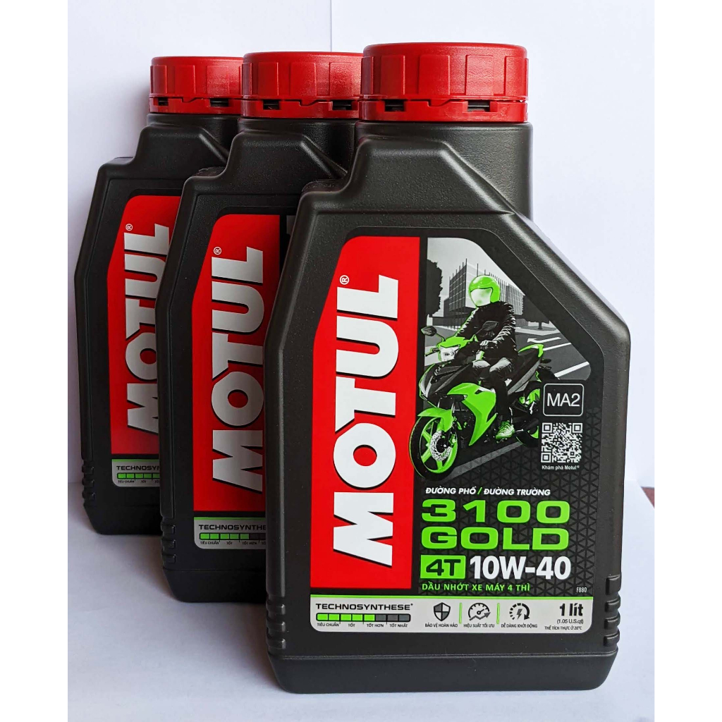 Nhớt Motul 3100 Gold 4T 10W40 1L, Nhớt Motul 3100 Gold 4T 10W40 0,8L