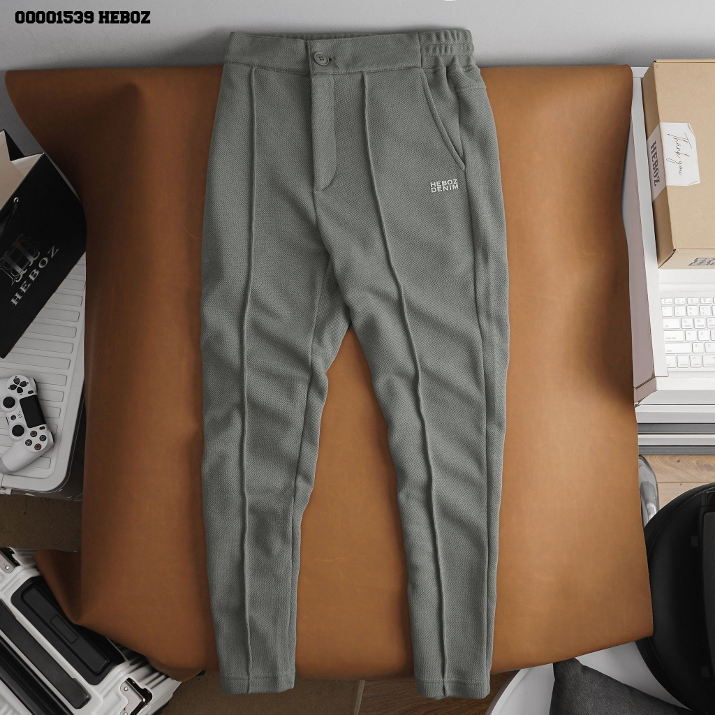 Quần dài thun regular Heboz 3M, chất pique dày dặn, thoáng mát co giãn 4 chiều- 00001539