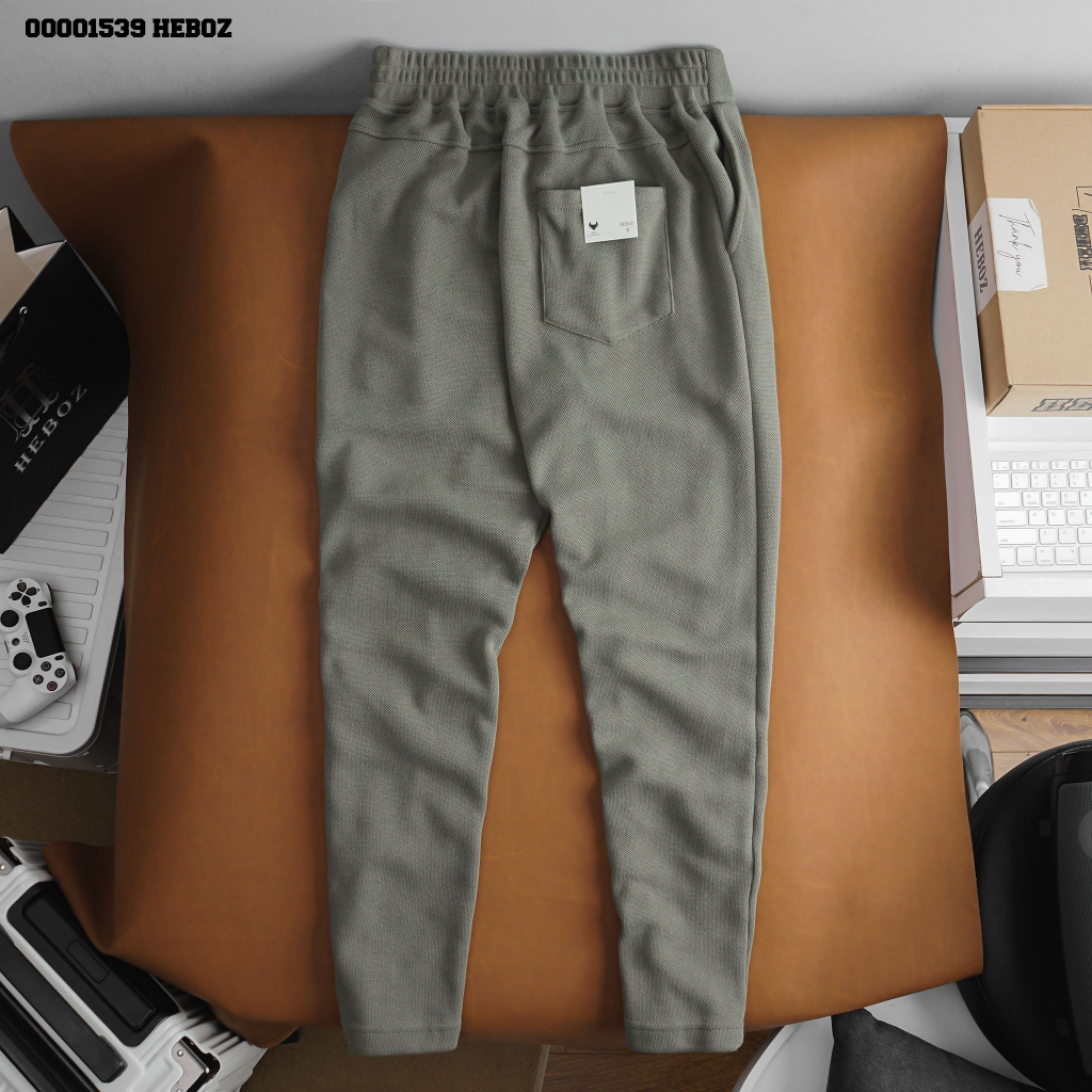 Quần dài thun regular Heboz 3M, chất pique dày dặn, thoáng mát co giãn 4 chiều- 00001539