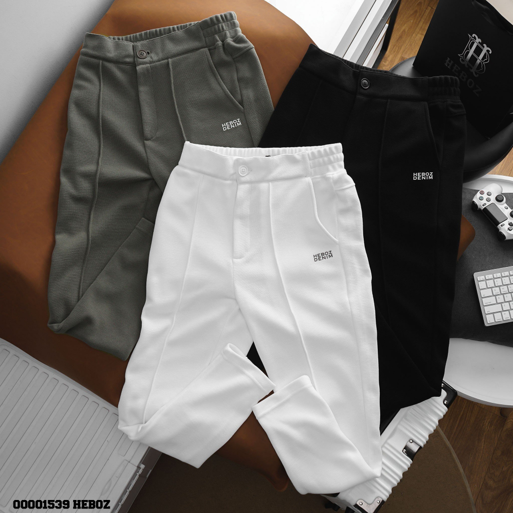 Quần dài thun regular Heboz 3M, chất pique dày dặn, thoáng mát co giãn 4 chiều- 00001539