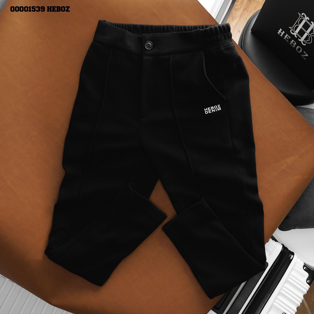 Quần dài thun regular Heboz 3M, chất pique dày dặn, thoáng mát co giãn 4 chiều- 00001539
