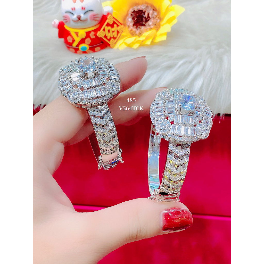 V564 - Vòng tay nữ UHA, lắc tay bền màu thiết kế cao cấp sáng lấp lánh