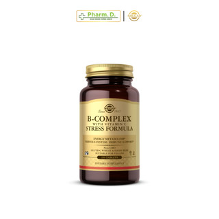 [CHÍNH HÃNG] Viên Uống Solgar B-Complex With Vitamin C Stress Formula (Hộp 100 Viên) Giảm Stress & Căng Thẳng Thần Kinh