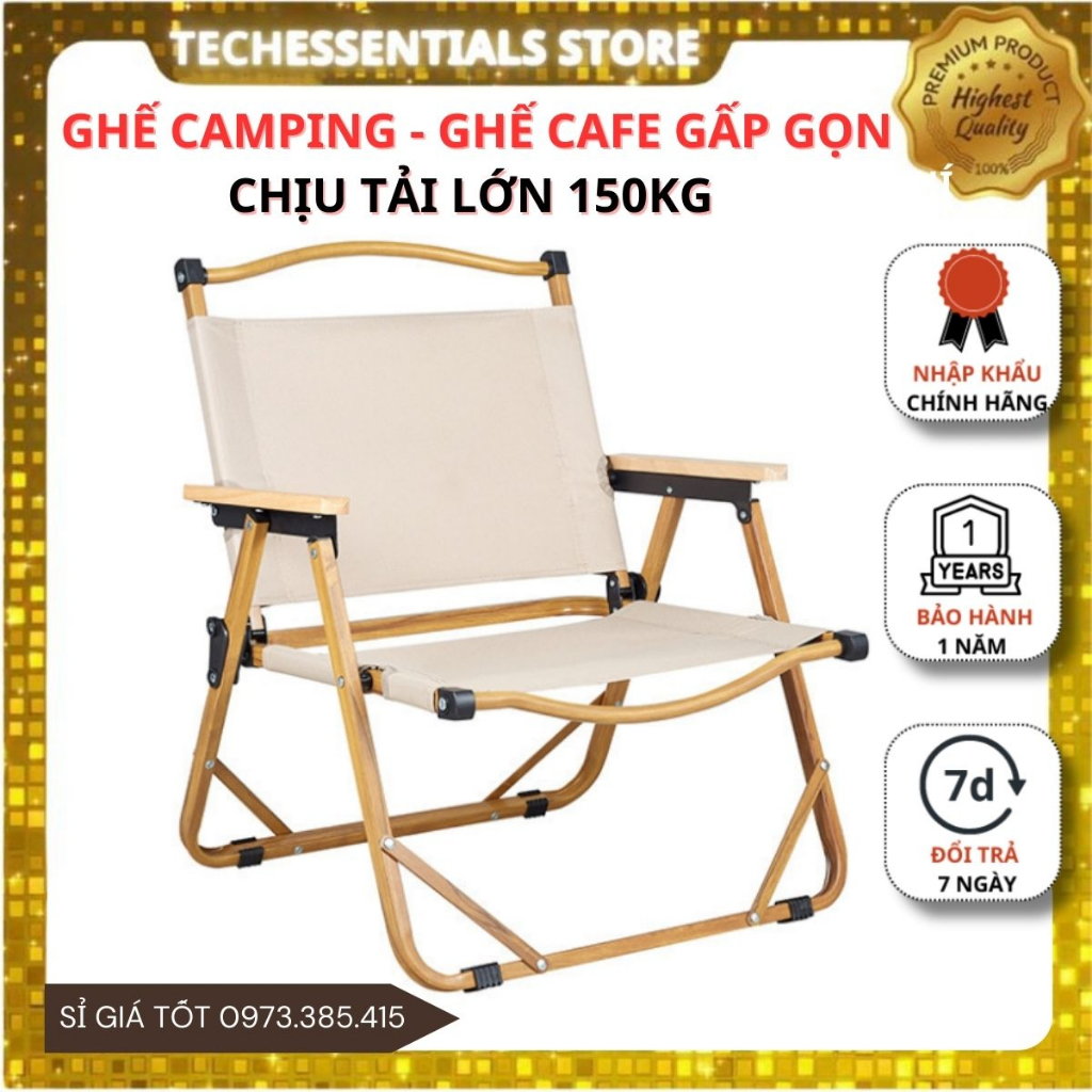 Ghế dã ngoại gấp gọn tiện lợi chính hãng Kermit,Ghế xếp dã ngoại cắm trại thư giãn,Ghế cafe gấp gọn cao cấp