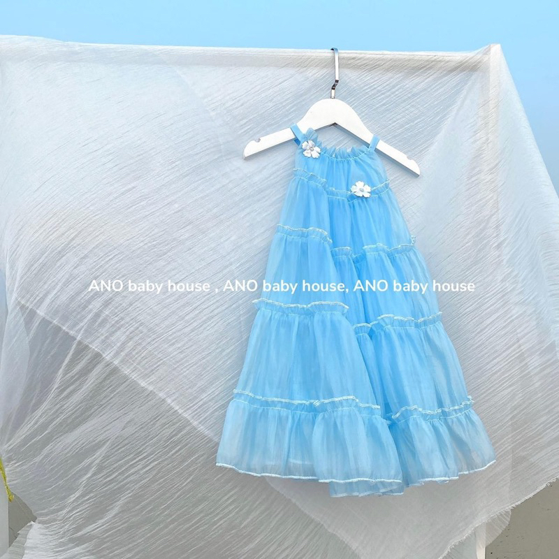 Váy bé gái, váy dây Yếm ANO baby cực xinh sang chảnh
