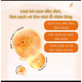 Mặt nạ sủi bọt YANFU cà rốt thải độc