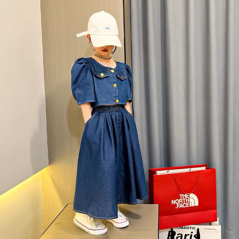 Bộ Set Jean  Dễ Thương Dành Cho Bé Gái từ 15 - 45kg - LittleKidsT