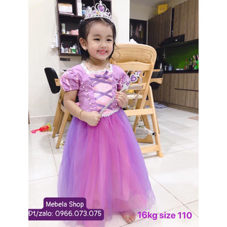 🎀 Váy công chúa Tóc mây Rapunzel cho bé 14-34kg 🎀
