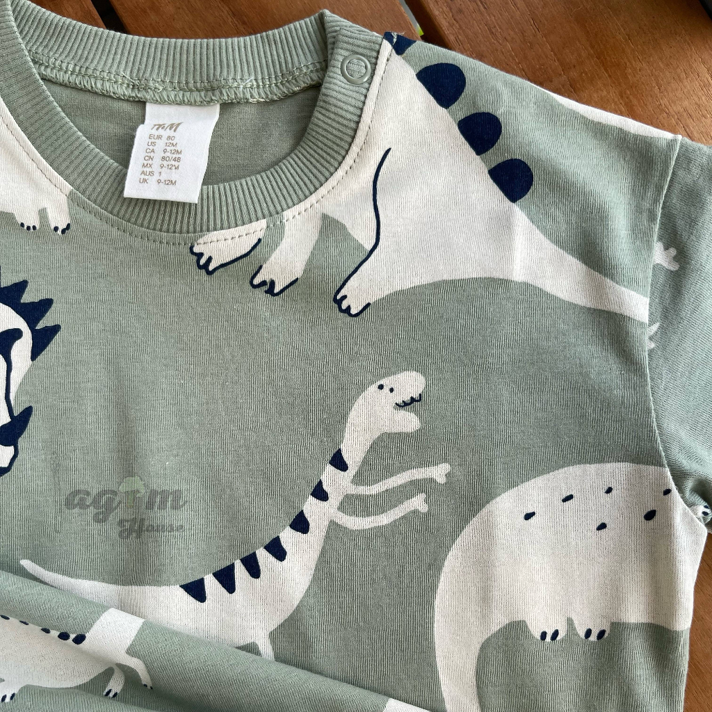 Set bộ quần áo khủng long HM cho bé trai 10-17kg - Lagim House