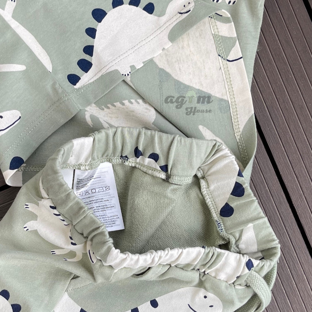 Set bộ quần áo khủng long HM cho bé trai 10-17kg - Lagim House