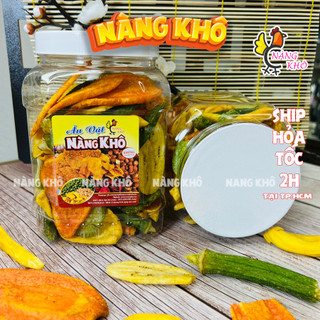 Trái Cây Sấy Thập Cẩm Không Đường 500gr tiêu chuẩn xuất khẩu tốt cho người ăn kiêng, giảm cân từ Nàng Khô
