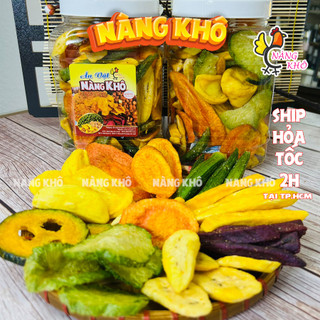 1Kg Trái Cây Sấy Thập Cẩm Không Đường tiêu chuẩn xuất khẩu tốt cho người ăn kiêng, giảm cân từ Nàng Khô