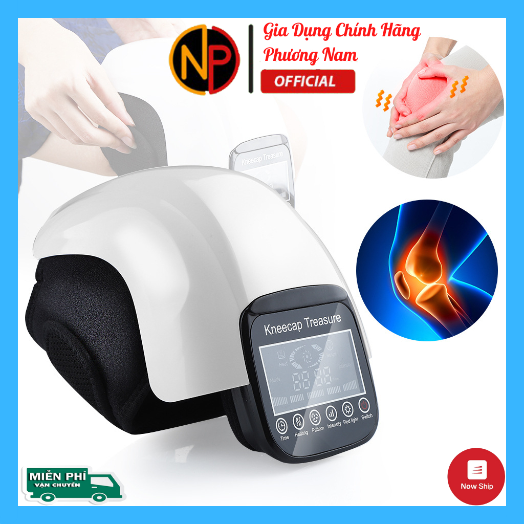 Máy Mát Xa Đầu Gối, Máy Massage Đầu Gối Hỗ Trợ Giảm Đau Nhức Khớp Gối, Rung Tần Số Cao, Nhiệt Hồng Ngoại