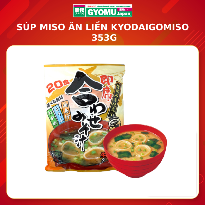 Súp Miso ăn liền Kyodaigomiso 353g