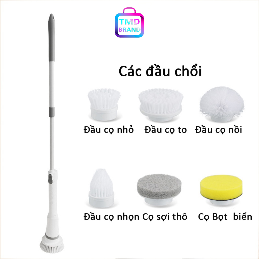 Chổi cọ nhà vệ sinh bằng điện - Lắp đặt dễ dàng,sử dụng 135 phút, Chất liệu nhựa ABS nguyên sinh
