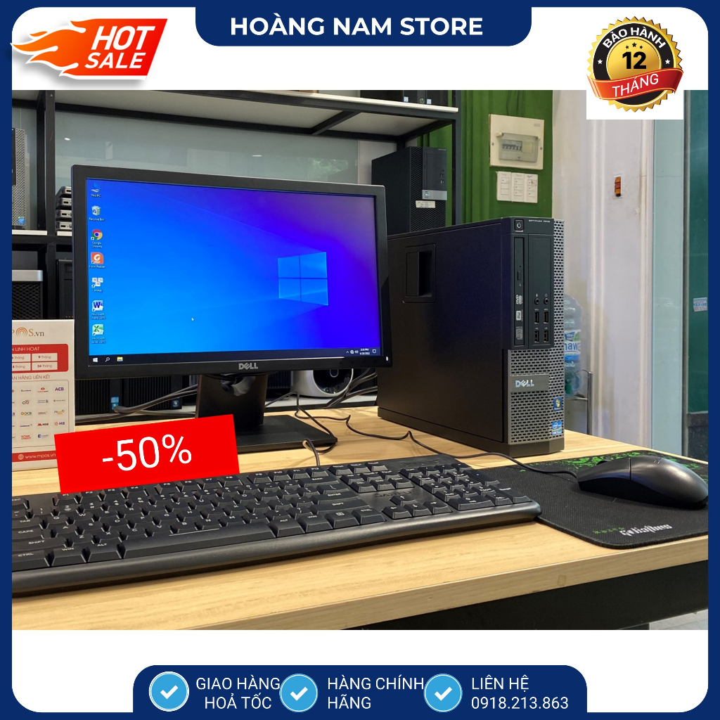 Bộ máy tính để bàn HP 600G1 Core i7 - i5 - i3 thế hệ 4/Ram 8gb/ssd 256gb - Tặng USB Wifi. Bảo hành 12 tháng - Tặng USB W