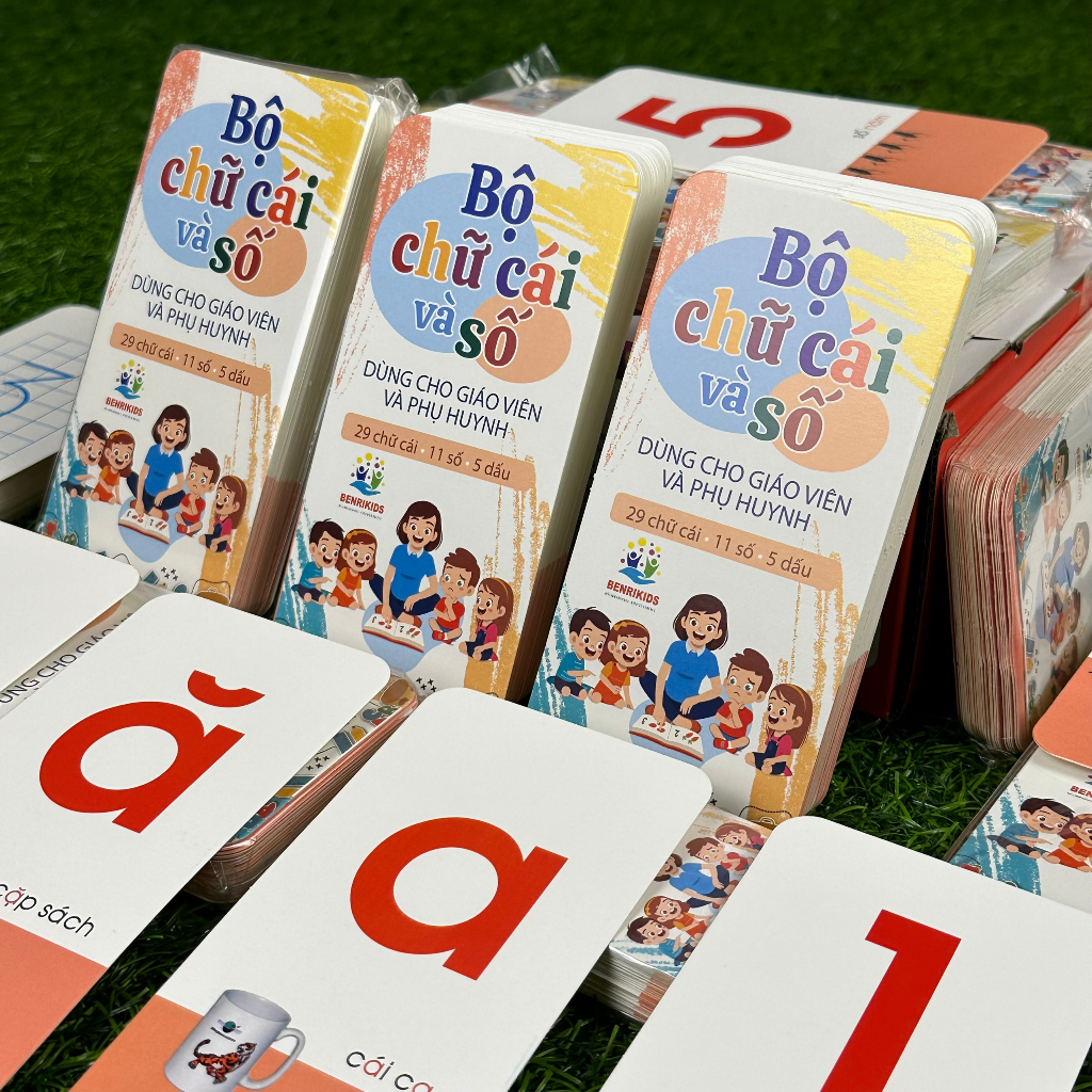 Bộ 42 Thẻ Học Đúng Chuẩn Bộ Giáo Dục Cho Bé Nhận Biết Chữ Cái Và Số Đếm