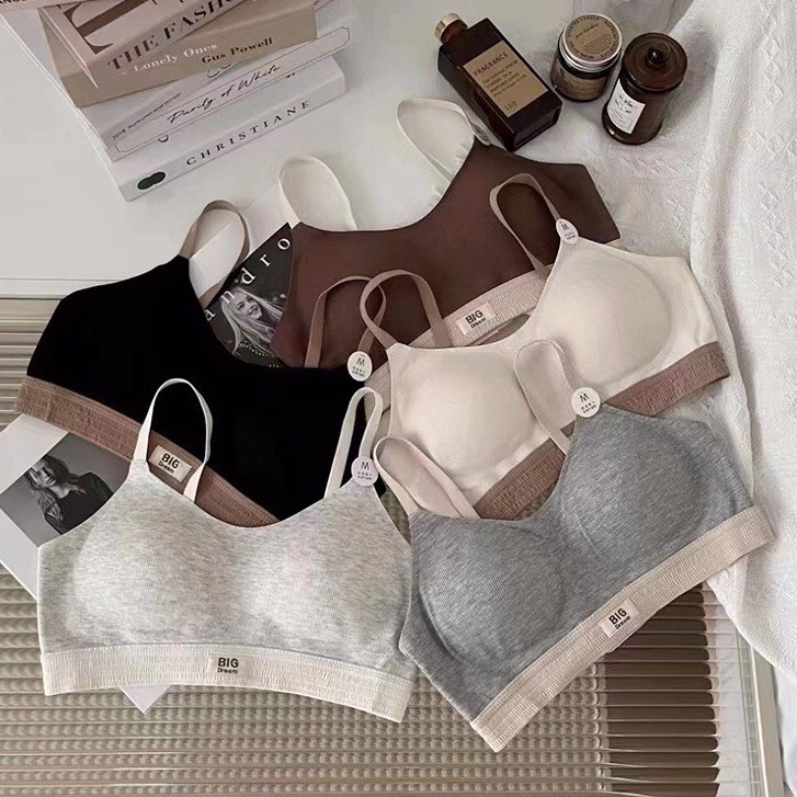 Áo lót bra thể thao không gọng, Áo ngực thể thao cotton gân tăm,mềm mại,thoáng mát thấm hút tốt Hàng Cao Cấp