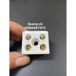 cầu đấu điện sứ chịu tải 30A ,chịu nhiệt cao 32x28x20