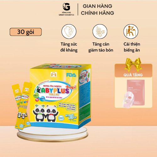 Siro Ăn Ngon BabyPlus Tăng Sức Đề Kháng Hỗ Trợ Tiêu Hóa Cung Cấp Dinh Dưỡng Giúp Bé Tăng Cân Giảm Táo Bón chính hãng