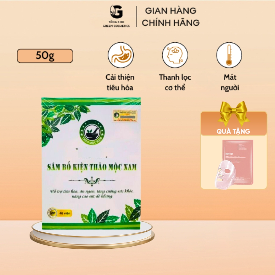 Viên Uống Tăng Cân Sâm Bổ Kiện Thảo Mộc Nam Liệu Trình 40 Viên Hỗ Trơ Thải Độc Thanh Lọc Cơ Thể