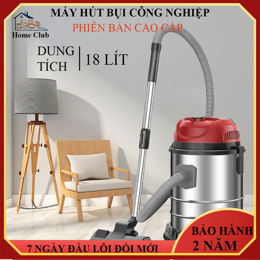 Máy hút bụi công nghiệp. Máy hút bụi gia đình công suất lớn 1200W, dung tích 18L tích hợp 3 chế độ Khô - Ướt - Thổi. | BigBuy360 - bigbuy360.vn
