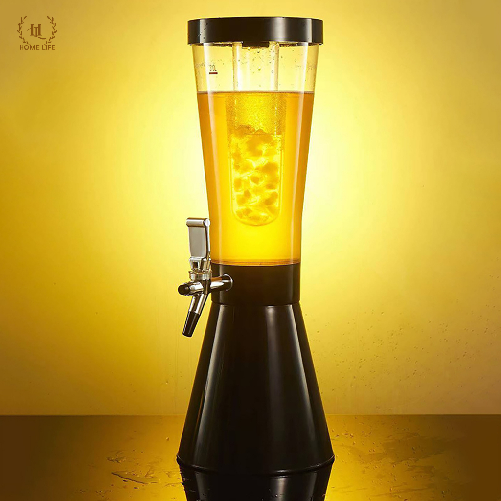 Tháp bia hình cây lúa | Tháp Bia 3L | BÌNH ĐỰNG BIA - NƯỚC TRÁI CÂY - THÁP BUFFET CÓ ĐÈN LED NGĂN CHỨA ĐÁ RIÊNG