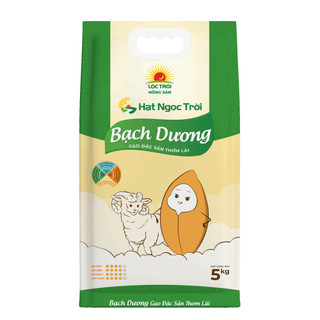 Gạo Hạt Ngọc Trời Bạch Dương - Dẻo vừa thơm lài - 5KG