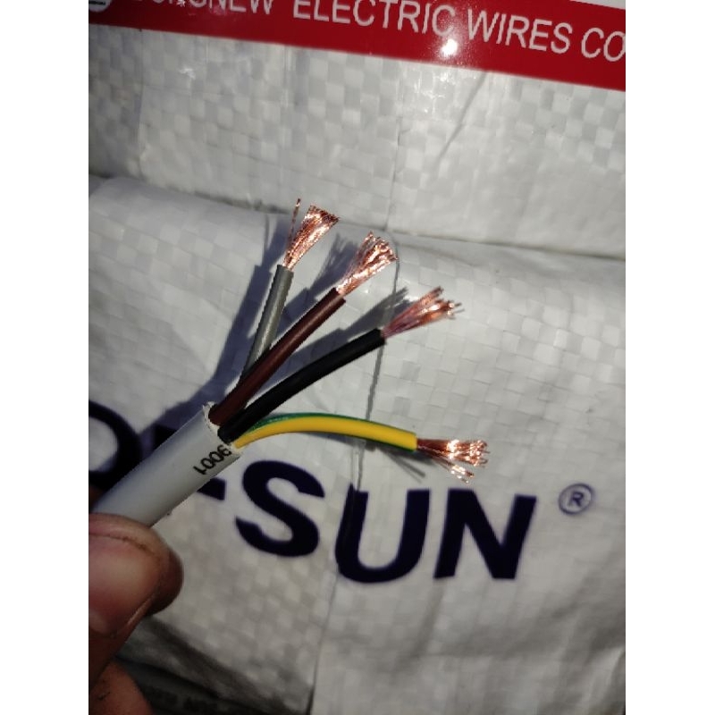 dây điện 4x1.0 cadisun VCTF 300/500v .cu/PVC/PVC Quận 200m