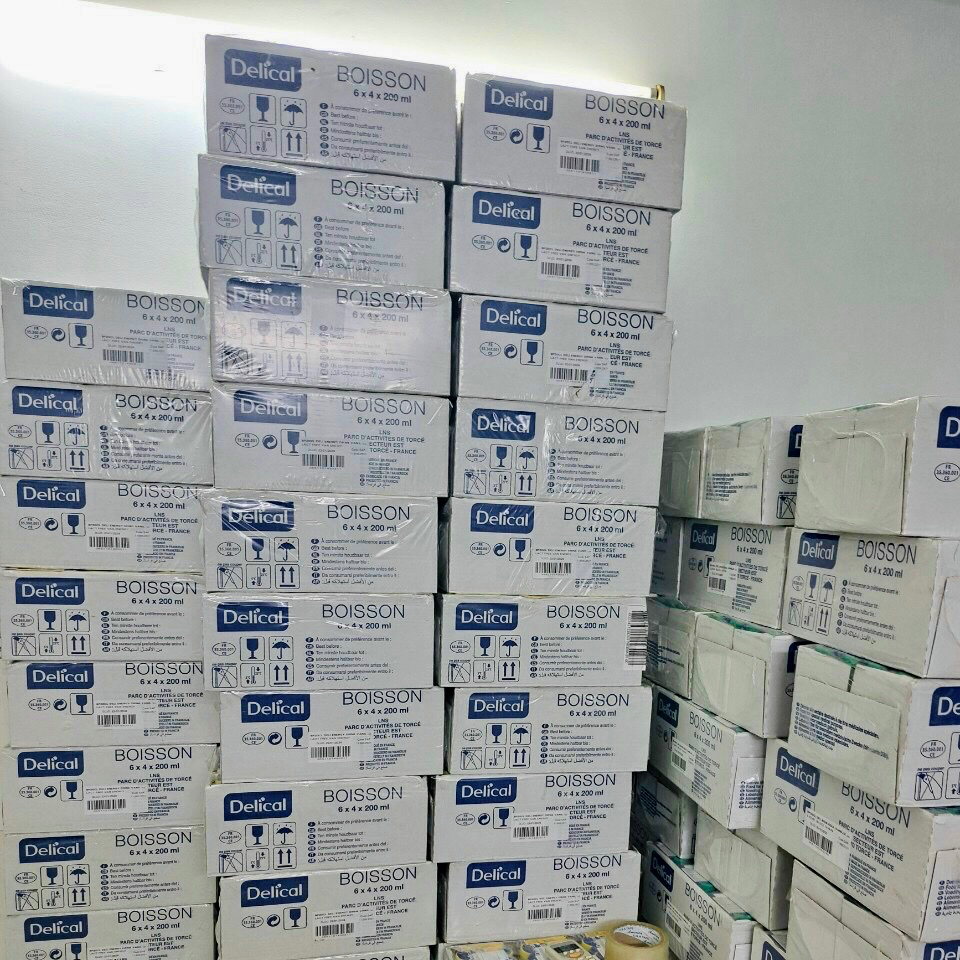 Thùng 24 chai Sữa Delical Lactose Free Energy Drink - DD từ Pháp cho BN suy dinh dưỡng, hồi phục sau bệnh, sau phẫu thuậ