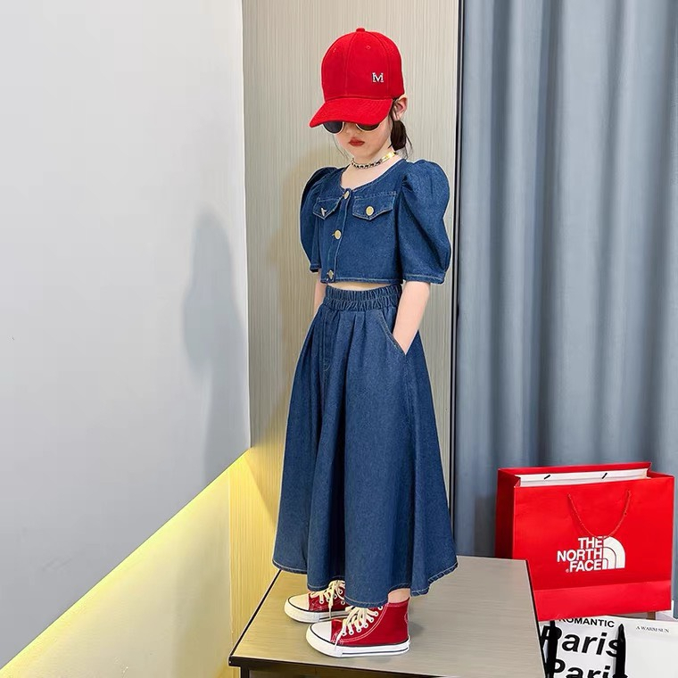 Set Váy Bò Sang Chảnh Dành Cho Bé Gái 15-45kg - LittleKids.T